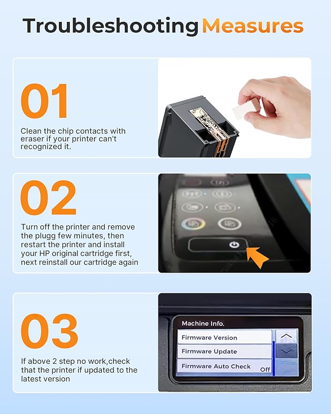 63XL Ink Cartridges Black and Color Remanufactured Replacement for HP Ink 63 for HP 63XL Ink Cartridges Combo Pack Work for HP Officejet 4650 3830 3833 5255 5258 Envy 4520 Deskjet 1112 3637 (2 Pack)