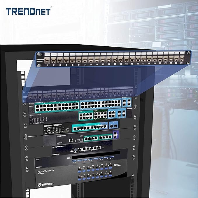 TRENDnet 24-Port Blank Keystone Shielded 1U Patch Panel, 1U 19" Rackmount - Image 4