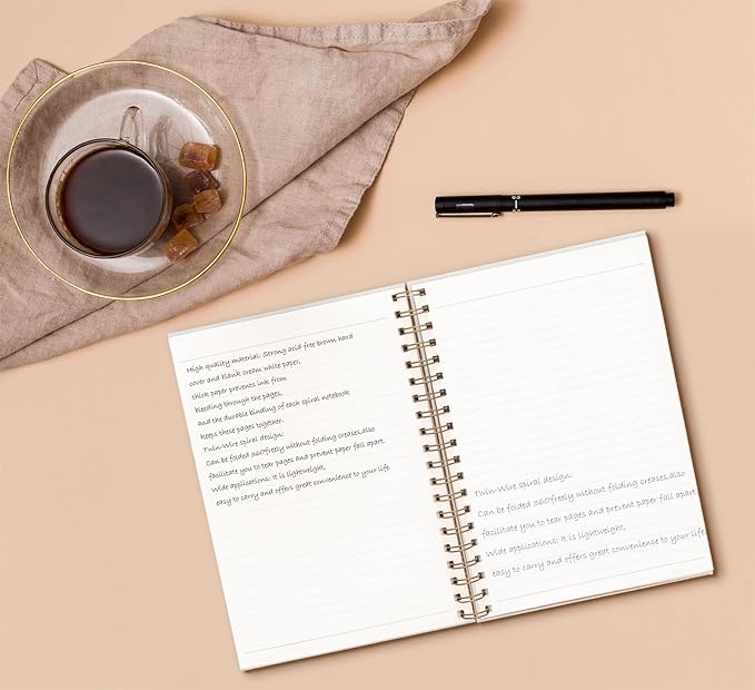 Initial G Notebook Journal,Personalized Teen Girl Gifts,Coquette Trendy Preppy Blue Bow Spiral Notebook,Monogrammed Gifts for Women Teen Girl,College Ruled Hardcover Spiral Notebook 5.5 x 8.3