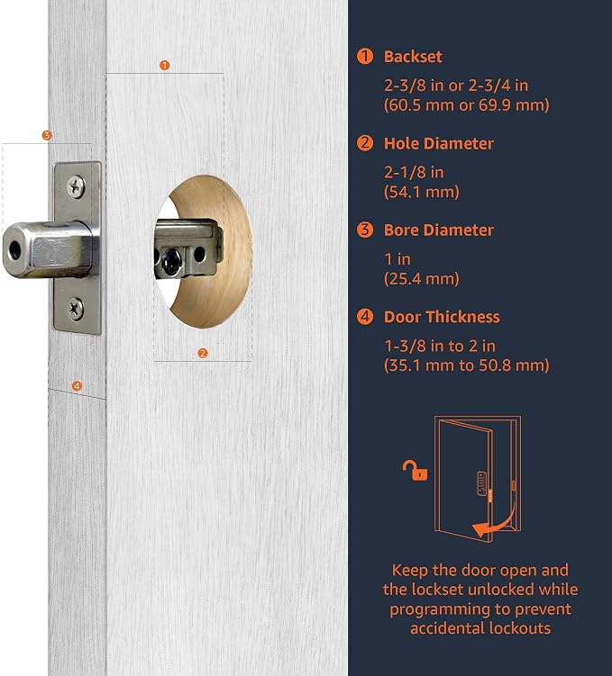 Amazon Basics Electronic Keypad Deadbolt Door Lock - Image 6