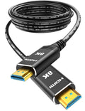 Highwings 8K 4K 120HZ 100FT HDMI Cable Fiber Optic, Unidirectional in-Wall CL3 by Highwings