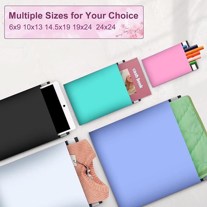 120PC Poly Mailers 6x9 Inch Pink Mailing Envelopes Bags Shipping Bags with Self Adhesive Waterproof and Tear-Proof Postal Bags