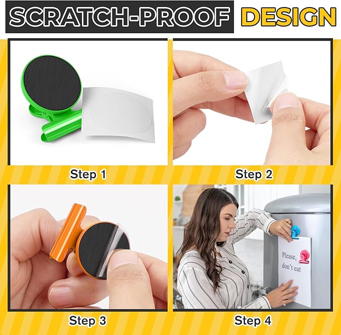 20 Pack Refrigerator Magnetic Clips, Fridge Magnet Whiteboard Manget Heavy Duty, Teacher Classroom Must Haves, Strong Refrigerator Magnet Clips for Whiteboard, Locker Accessories, Fridge