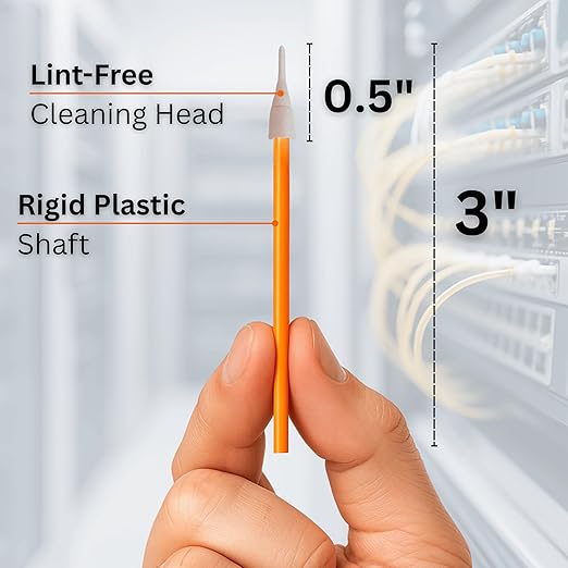 Fiber Optic Cleaning Swabs, 100 Pack LC 1.25mm Lint Free Anti-Static Cleaning - Image 5
