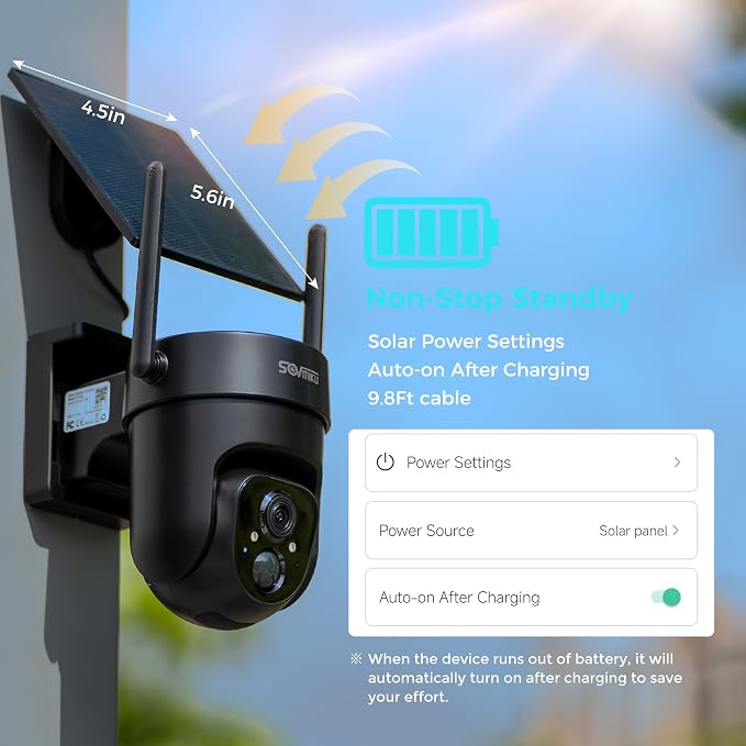 Vicohome 2QB 2K AI Solar Security Camera Wireless Outdoor, Battery Powered Cam - Image 9