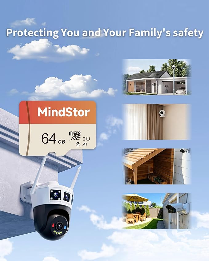 Micro SDXC 64GB Memory Card, MindStor 90MB/s Read Speed TF Card - Image 3