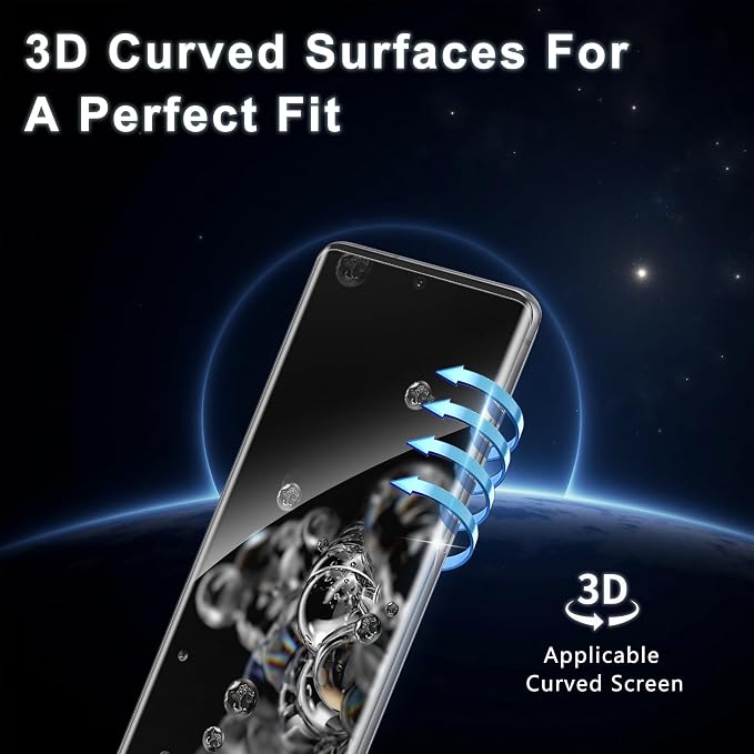 2+2 Pack for Samsung Galaxy S20 Ultra Screen Protector and Camera Protectors - Image 4