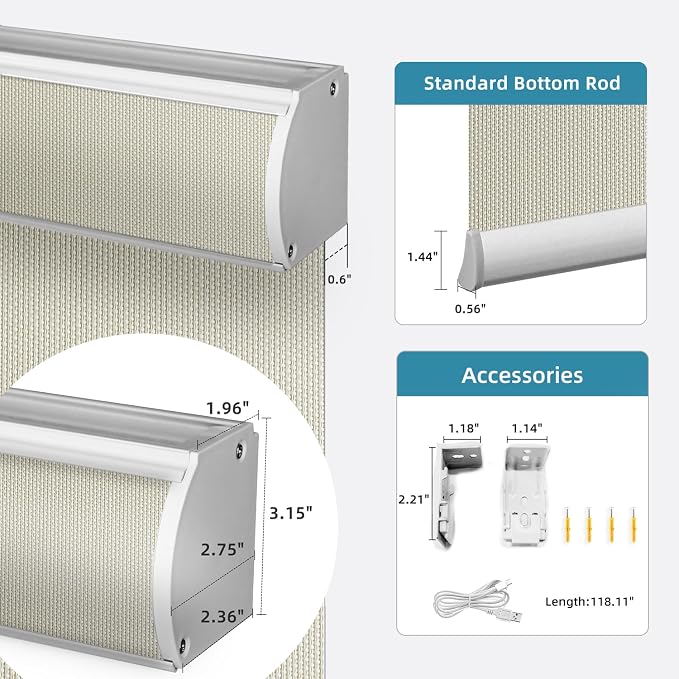 SmartWings Motorized Roller Shades 5% Openness Work - Image 8