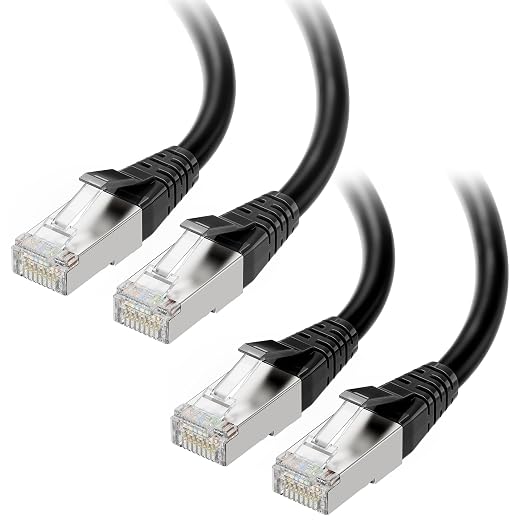 Cable Matters 2-Pack 40Gbps Short Cat 8 Ethernet Cable - 3ft by CableMatters