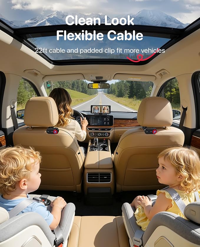 Luckview BM5 MAX 1080P HD Dual Baby Car Camera - Image 6