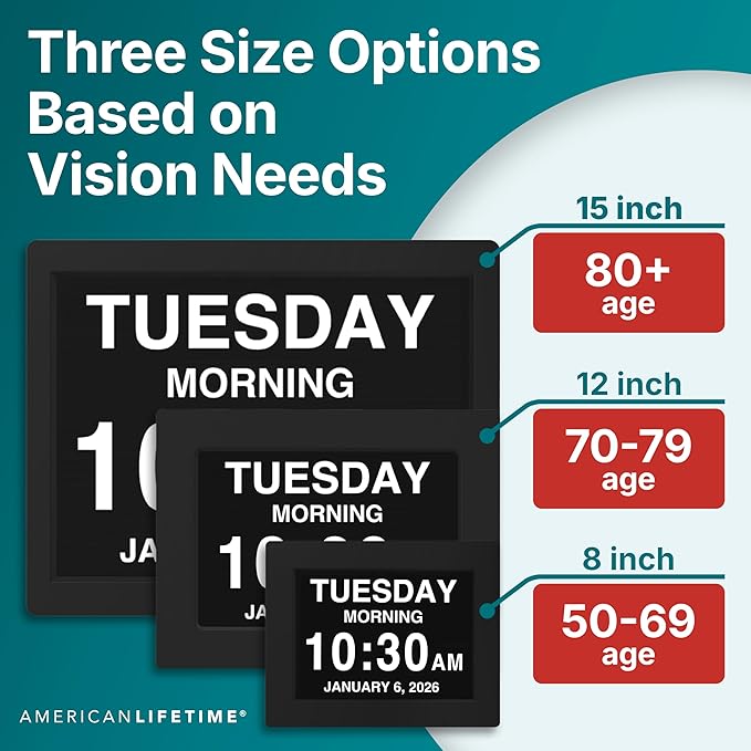 American Lifetime New 2026 Dementia Clock Large - Image 3