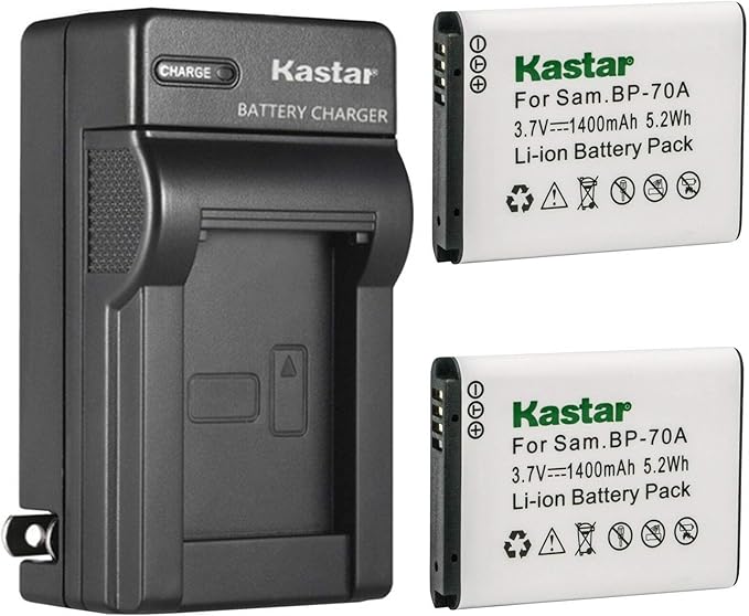 Kastar 2-Pack BP-70A Battery and AC Wall Charger Replacement by Kastar