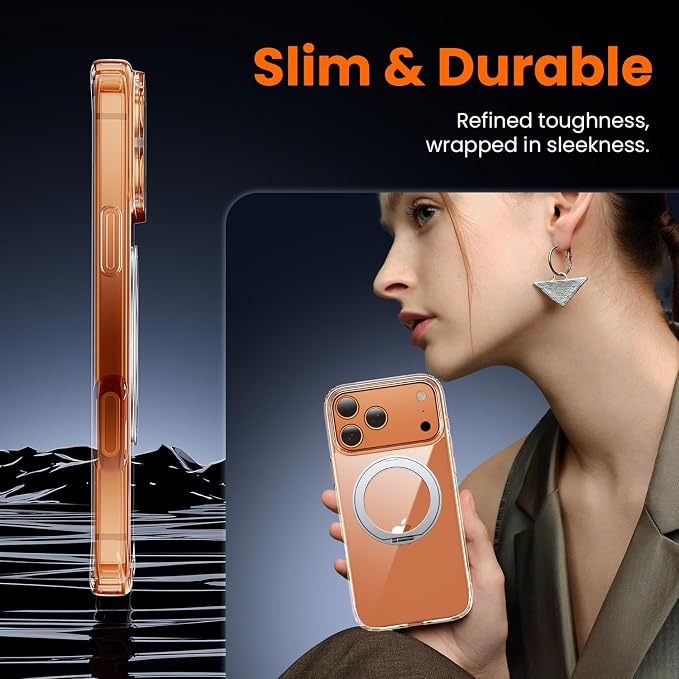toushion 3 in 1 for iPhone 17 Pro Max Case Stand |Build in Kickstand, Screen - Image 6