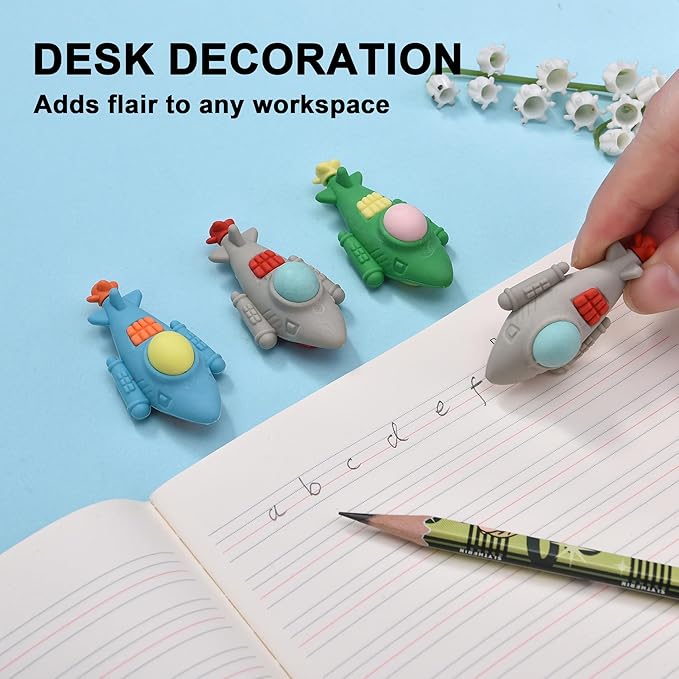 24Pcs Submarine Shape Erasers for Kids Bulk, Cute Puzzle Erasers Fun Take Apart Erasers for School Classroom Supplies Party Favors Military Enthusiasts