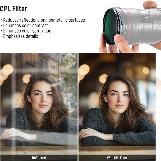 NEEWER 49mm UV/CPL/ND Lens Filter Kit - Image 5