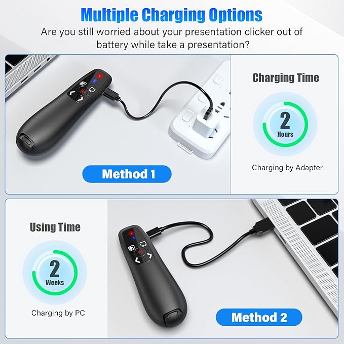 2-in-1 USB Type C Presentation Clicker, Clicker - Image 3