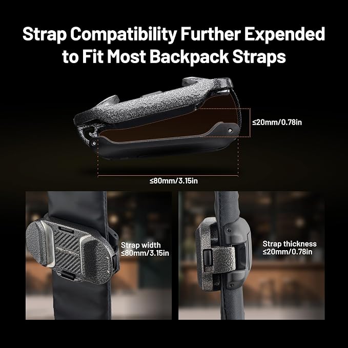 PGYTECH 2025 New Version Beetle Camera Clip V2, Quick Release Camera Backpack - Image 3