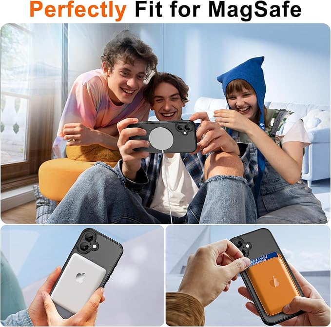 for iPhone 16 Case Clear with Privacy Screen Protector and Full Camera - Image 4