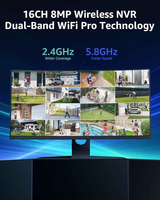 ANNKE Wireless Security Camera System-16CH Expandable 4K Security NVR, 2-Way - Image 2
