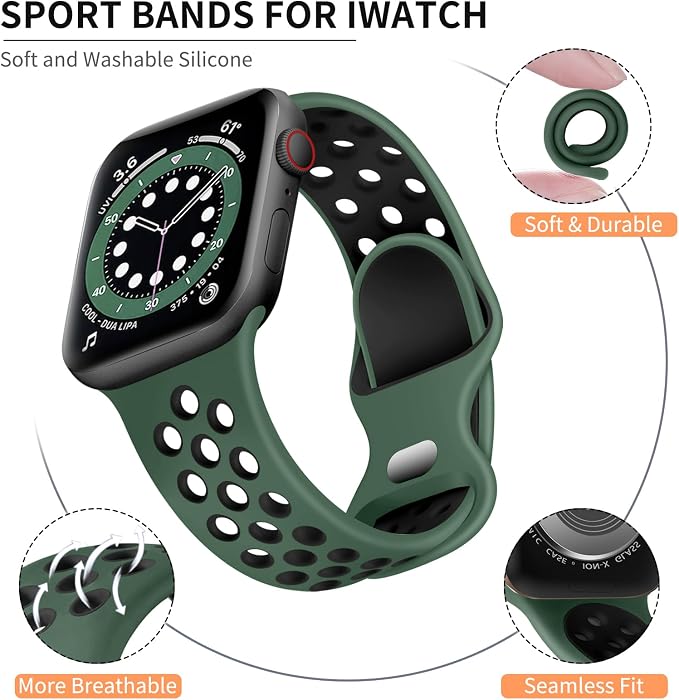 Lerobo Compatible with Apple Watch Band 38mm SE 40mm Series 11 10 42mm Series 9 - Image 2