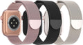 3 Pack Mesh Metal Band Compatible by Steezrd