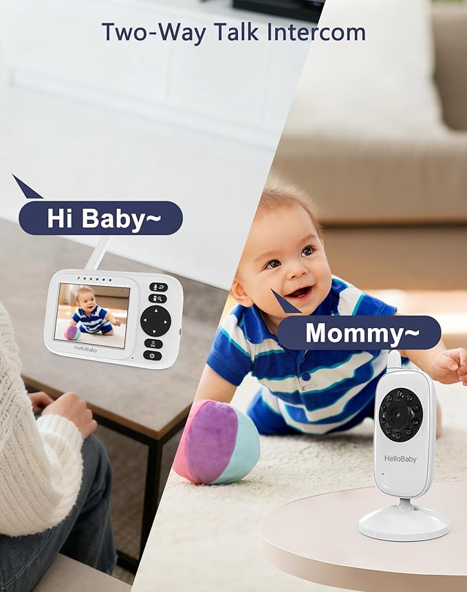HelloBaby Monitor No WiFi Video Baby Monitor - Image 3
