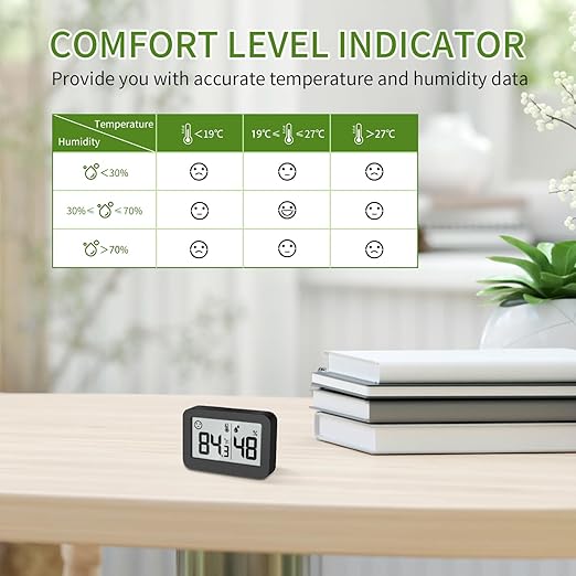 DOOMAY Mini Hygrometer Indoor Thermometer, Digital Humidity Gauge - Image 5