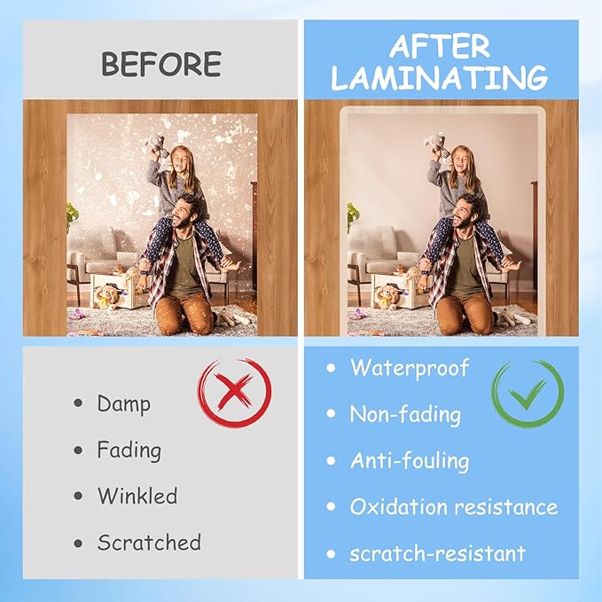 Clear Thermal Laminating Pouches 3mil Letter Size Plastic Laminator Sheets 9 x 11.5 Inch (2000 Pack)