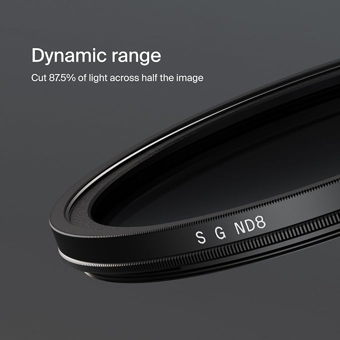 Urth 46mm Soft Graduated ND8 Lens Filter — 3-Stop, HD Optical Glass 20-Layer - Image 4