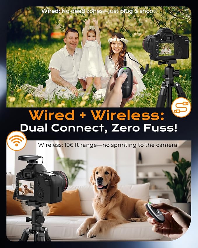 for Panasonic LUMIX Camera Rechargeable Remote Shutter Release - Image 2