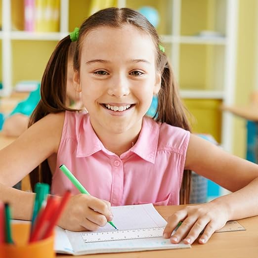 Eboot 50 Pack 12 Inch Rulers Bulk Clear Plastic Ruler Measuring Tool for Kids Student School Office