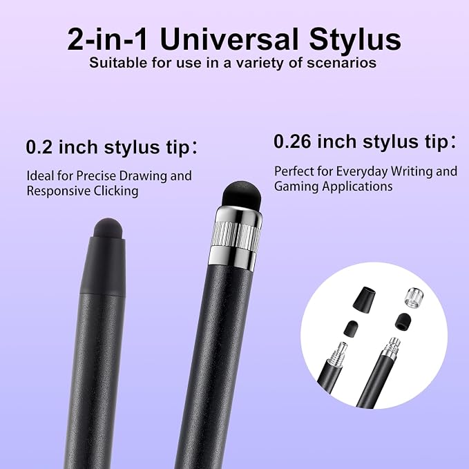 Stylus Pen for Touchscreen, ChaoQ 10pcs High Sensitivity and Precision Stylus - Image 5