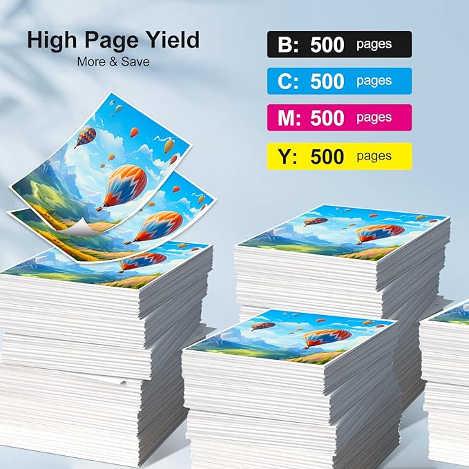 LC401XL Ink Cartridges for Brother Printer Compatible for LC401 Replacement for Brother LC401 Ink Cartridges LC401XL High Yield to use with MFC-J1010DW MFC-J1012DW MFC-J1170DW Printer (4 Pack, XL)