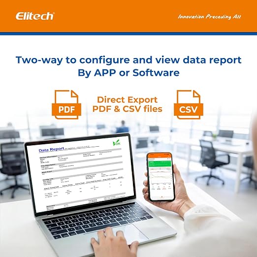 Elitech Bluetooth Temperature Data Logger FDA Standards, - Image 6