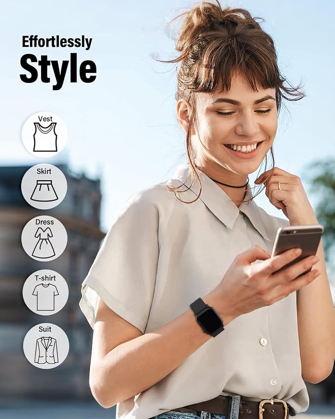 Stretchy Band Compatible with Apple Watch Band 40mm 38mm 41mm 42mm 44mm 45mm - Image 6