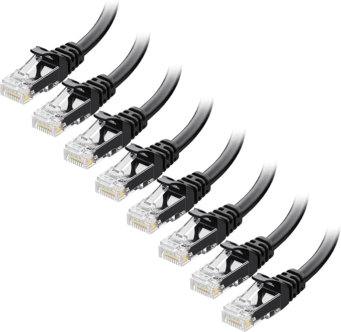 Cable Matters 1Gbps 8-Pack Snagless Cat 5e Ethernet Cable - 7ft by CableMatters
