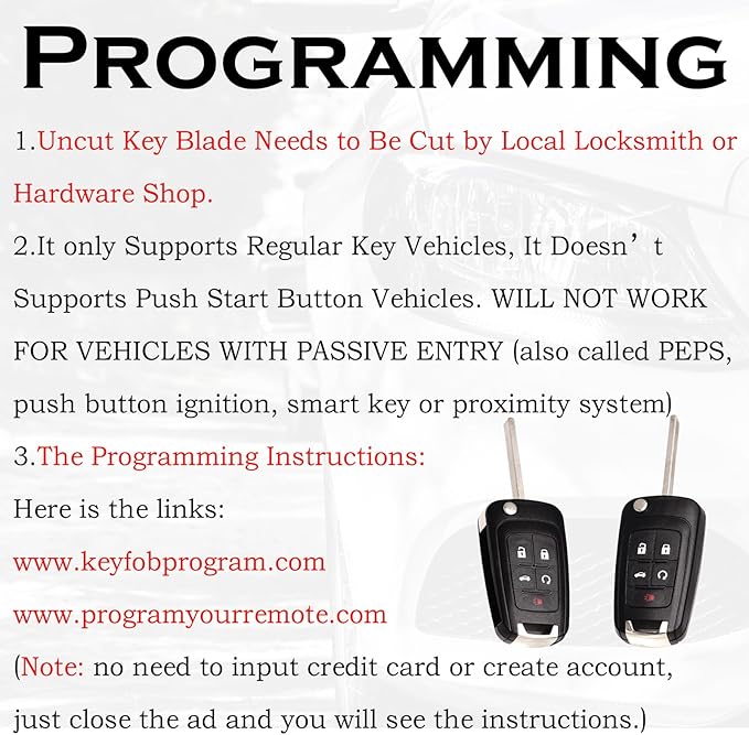SUPALAND Key Fob Replacement Fits - Image 4