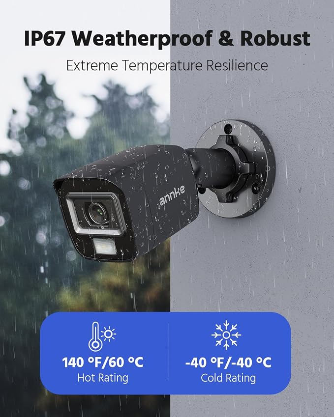 ANNKE 4 Packs 1080P HD TVI Home Security Camera Outdoor Indoor, IP66 Waterproof - Image 5
