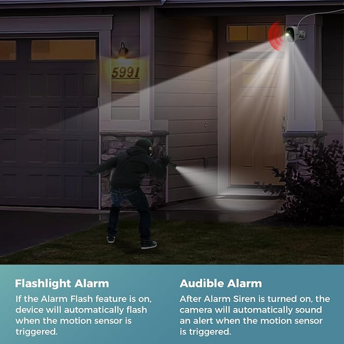 Vicohome 2K Security Camera Wireless Wi-Fi Indoor/Outdoor, Battery Powered - Image 9