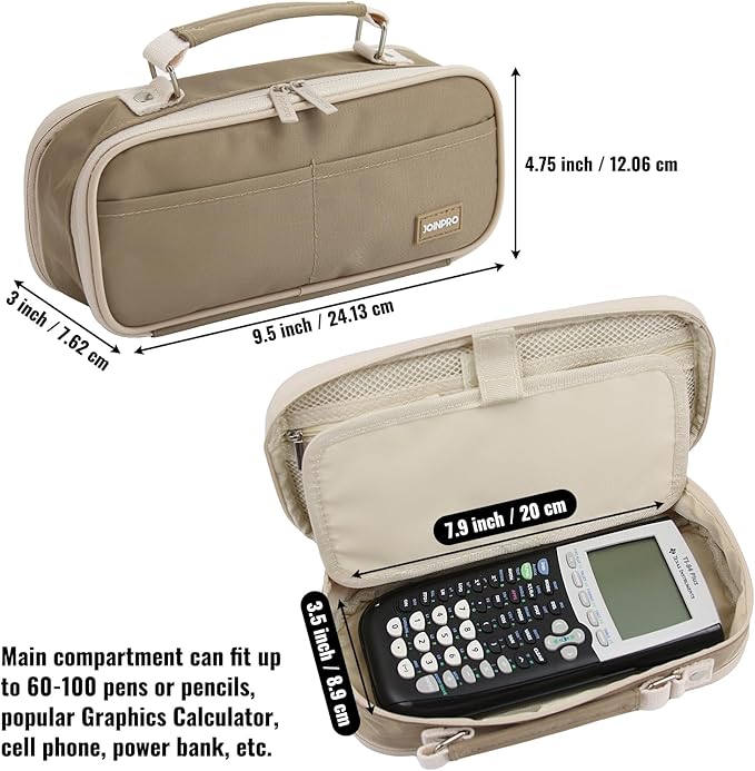 Pencil Case, Large Capacity Pencil Case Organizer; Double Zipper Storage Bag; Big Pencil Pouch for College School Office Teen Girl Boy Men Women Adult