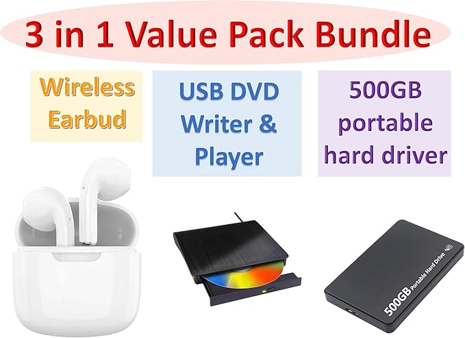 HP 22 inch FHD All-in-One Desktop Computer PC 2025 Flagship, 64GB RAM, 2.5TB Storage (2TB SSD + 500GB Ext), Intel Celeron CPU, Webcam, WiFi 6, HubxcelAccessory, Win 11 Pro, Lifetime Office 2024