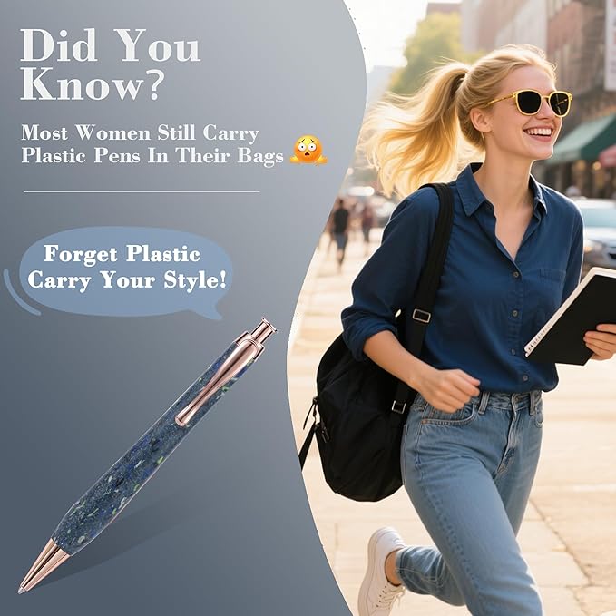 KARUS Gift Pen Set, Sustainable Refillable Ballpoint Pens with Black Ink, Stylish, Smooth Writing Pens for Women, Men, Office, Journaling, School, Thoughtful Gifting