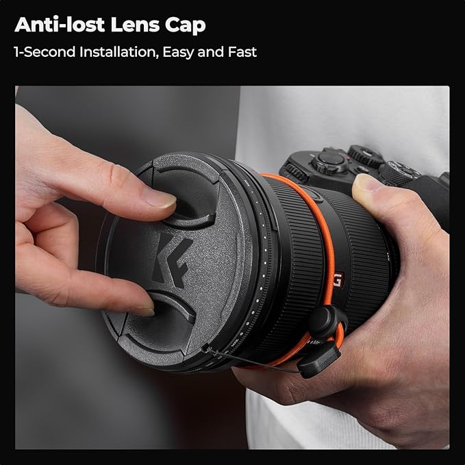 K&F CONCEPT 82mm Variable ND Camera Lens Filter ND2-ND400 + Filter Cap + - Image 5