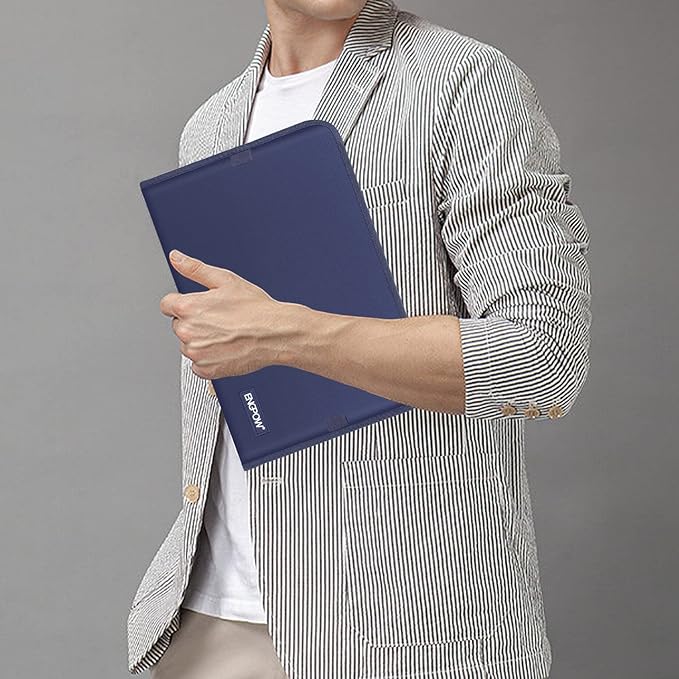 ENGPOW 13 Pocket Expanding File Folder,Fireproof Accordion File Folder Document Organizer with Zipper Closure,Portable Filing Organizer Safe with Colorful Tabs for A4/Letter Size Paper,Files(Blue)