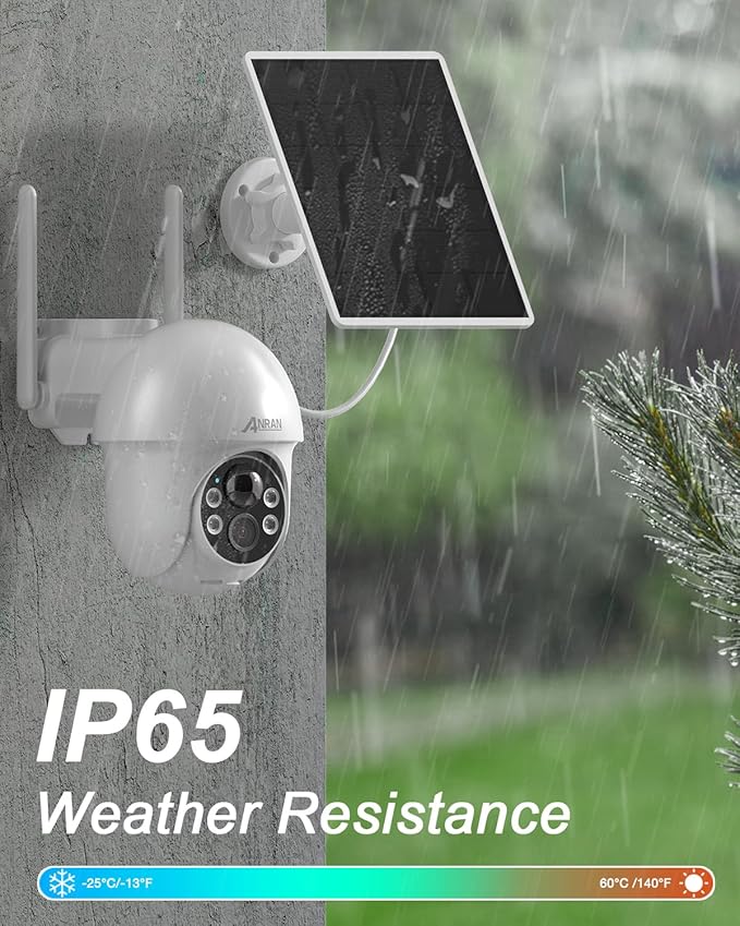 ANRAN Security Camera Wireless Outdoor, 2K Solar Outdoor Camera - Image 6
