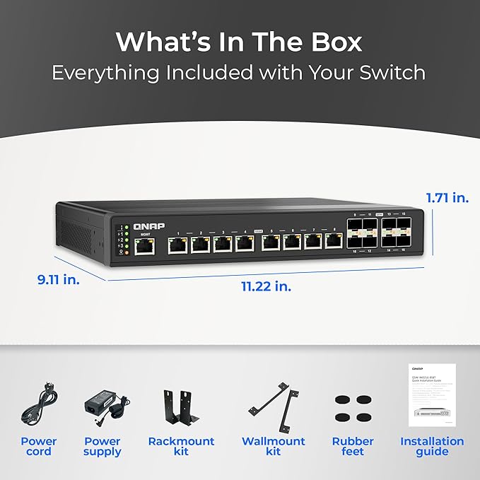 QNAP 8-Port 10GbE SFP+ Fiber and 8-Port Full 10GbE RJ45 Industrial-Grade - Image 7
