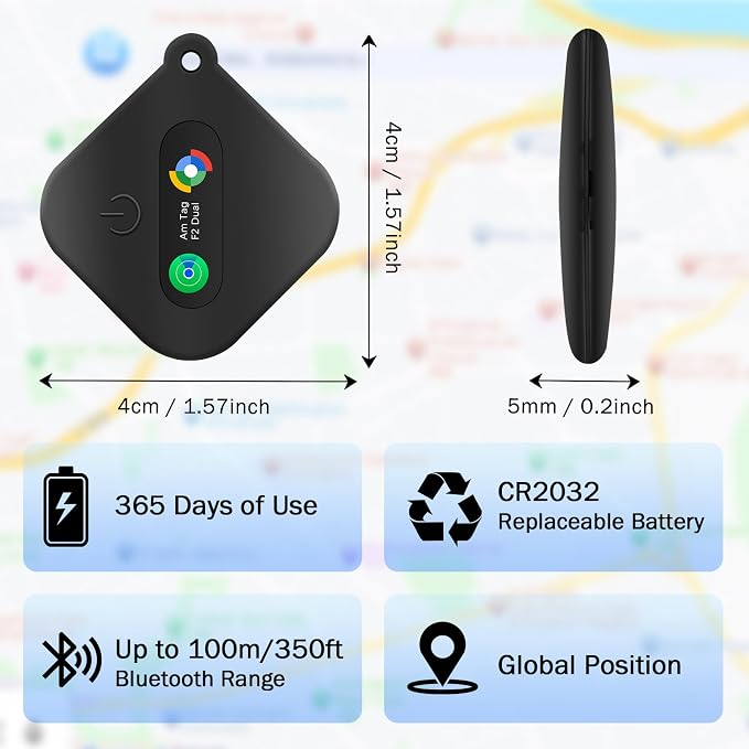 Dual System Bluetooth Tracker for iOS or Android-4 Packs, Compatible - Image 3