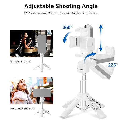 NEEWER Mini Tripod for Phone, Lightweight Foldable Small Selfie Stick Cell - Image 5