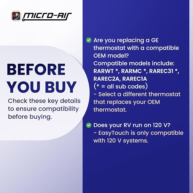MICRO-AIR EasyTouch Digital RV Thermostat Replacement - Image 9