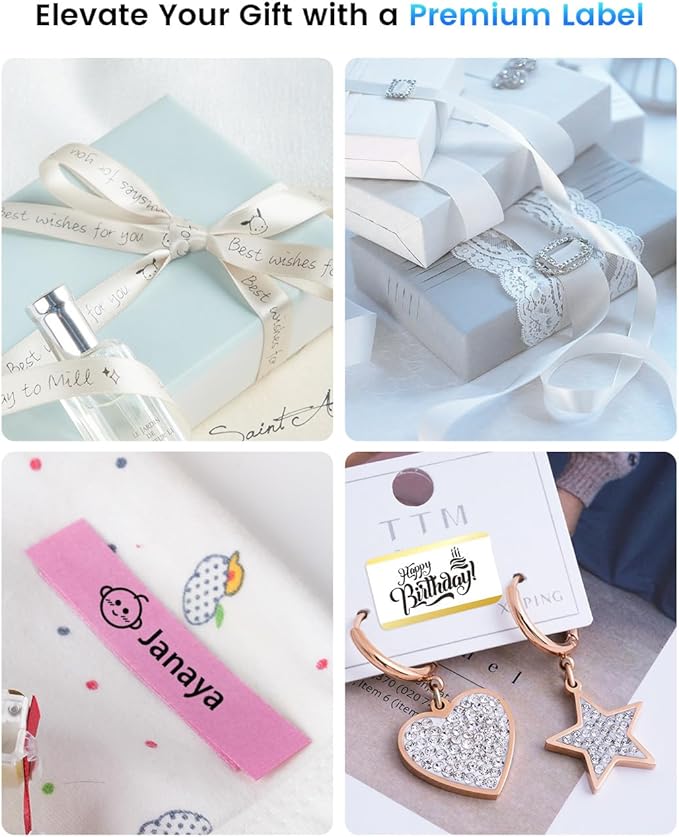 Phomemo A30 Label Maker, Mini Bluetooth Portable Rechargeable Label Maker Machine in/Out Door Use Without Fade Sticker for Home Office Small Business School, Works with Tablet, Phone & PC